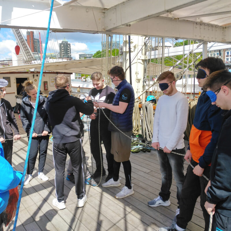 Teambuilding auf dem Schiff