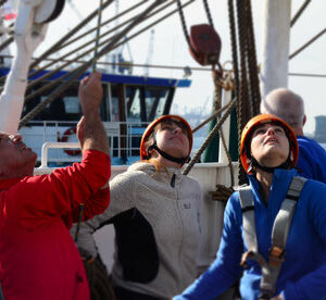 Team-Building auf der RICKMER RICKMERS