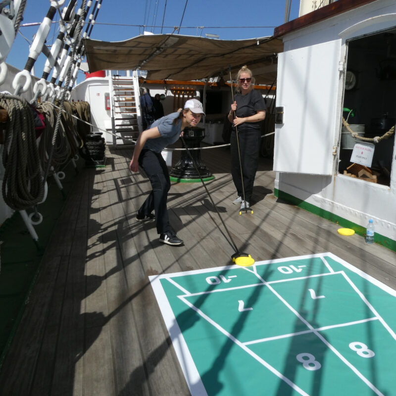Shuffleboard Teamevent Aktion