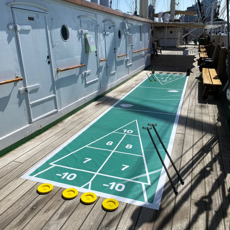 Shuffleboard Spielfeld